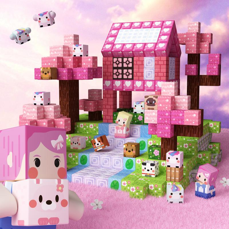 LilToyLab™ Minecraft Magnetic Building Blocks (100 PCS)