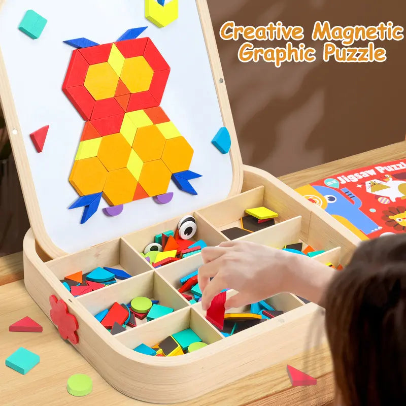 Creative Magnetic Wooden Jigsaw Puzzle