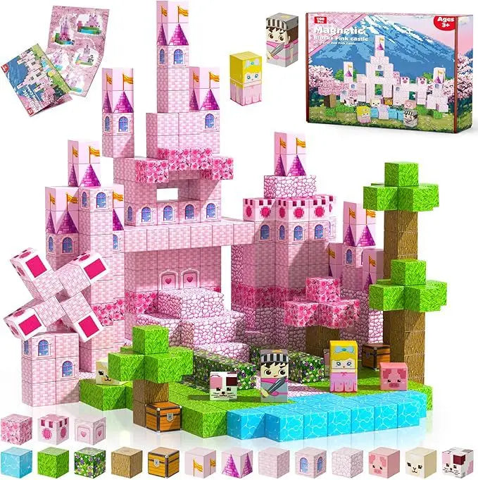 LilToyLab™ Minecraft Magnetic Building Blocks (100 PCS)